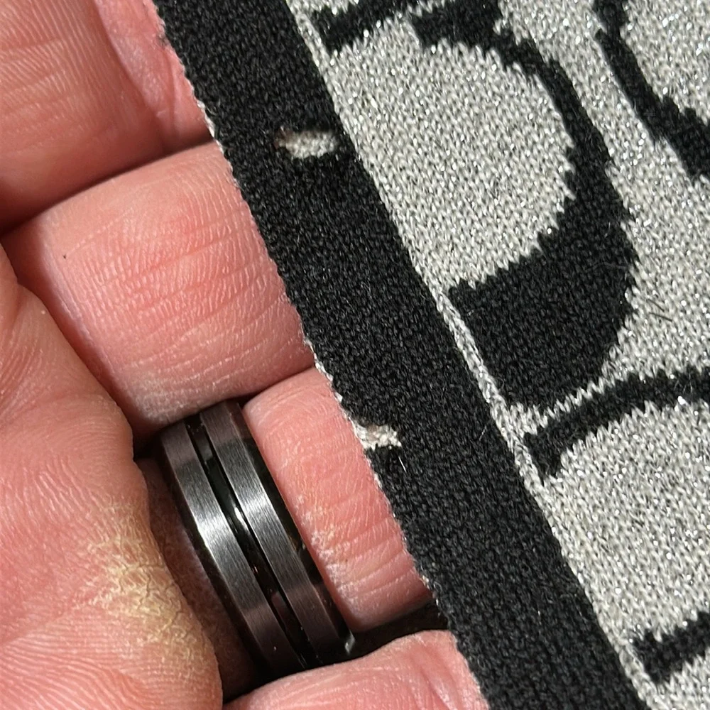 COACH Signature Metallic Knit Muffler
